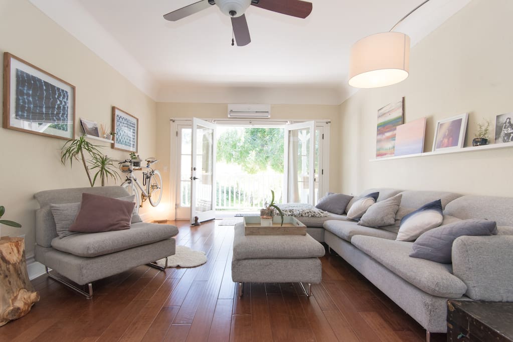Relax with green Elysian Park just on the other side of the bay doors.