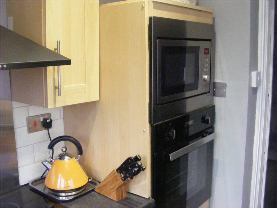 Kitchen showing cookers