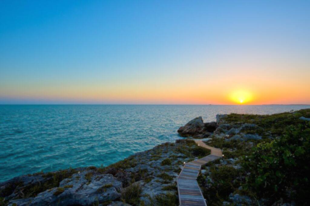 Sunset View to die for, Night time stargazing by the Dock