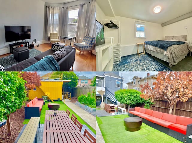 4BR/2BA Sleeps 10. Use 2 units [2F & Basement]