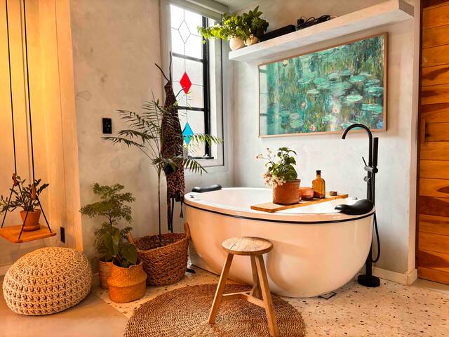 Apê Copa, Ofuro, banheira, terraço gallery image 3