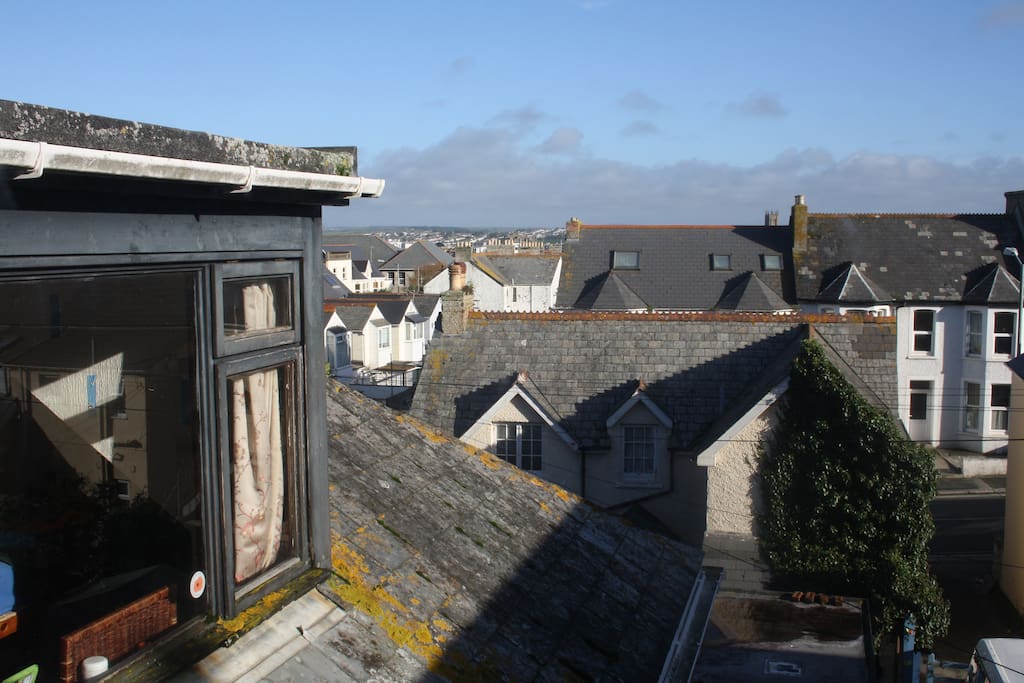 Views of the town and distant sea views