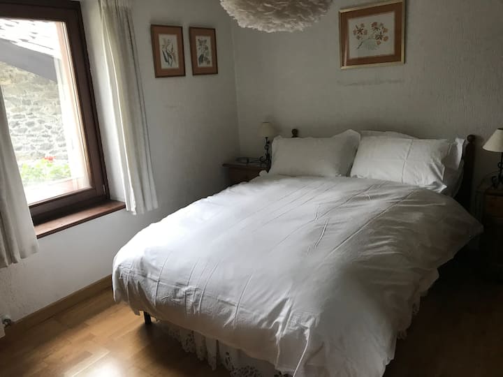 Dhomë gjumi kryesore me pamje nga Monte Rosa 