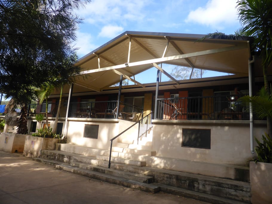 Shared open recreation area.