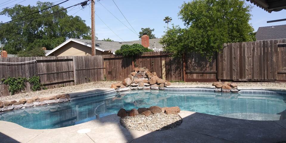 Private bedroom with semi private bathroom.