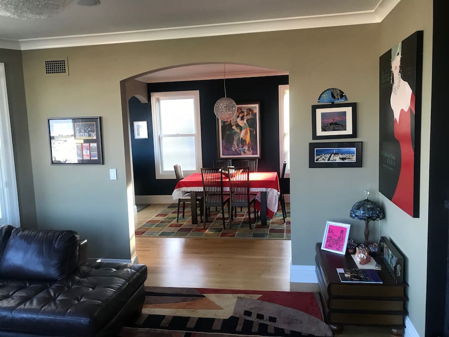Living and dining rooms