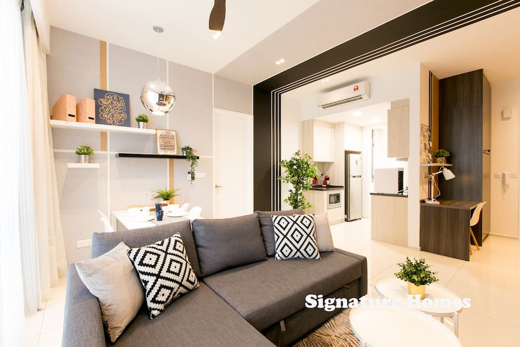 Welcome to domestic bliss.. cozy sofa, unlimited movies, enjoy life's little luxuries in our SignatureHome suites..