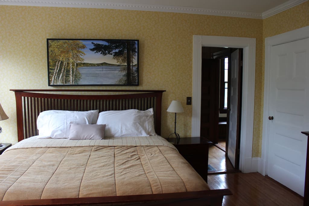 Enjoy a king-size bed after a busy day