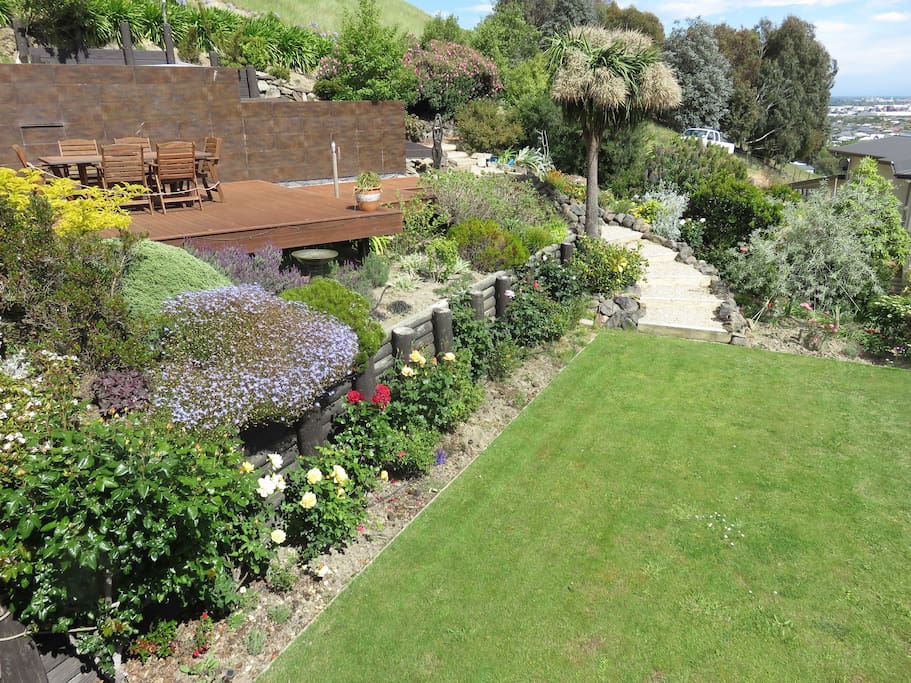 Part of our garden and deck area