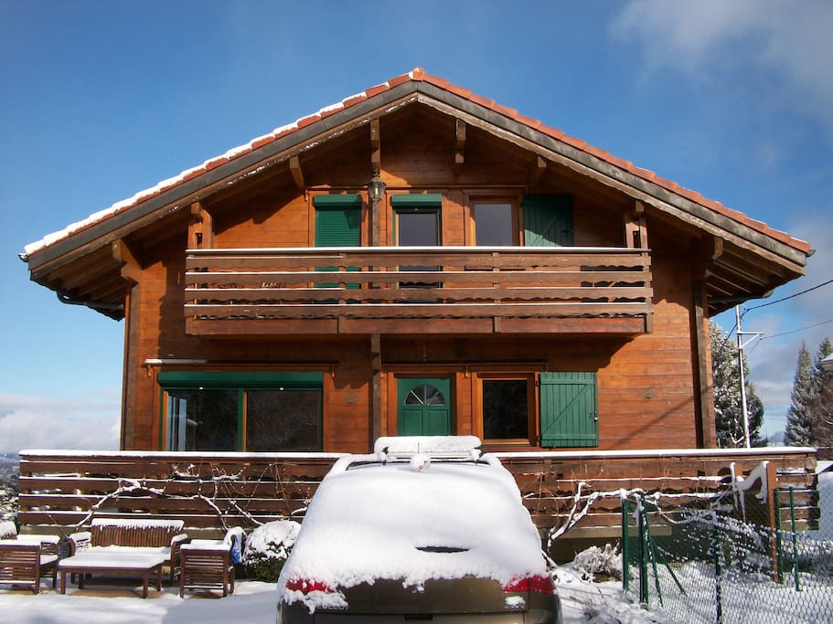 Face avant du chalet