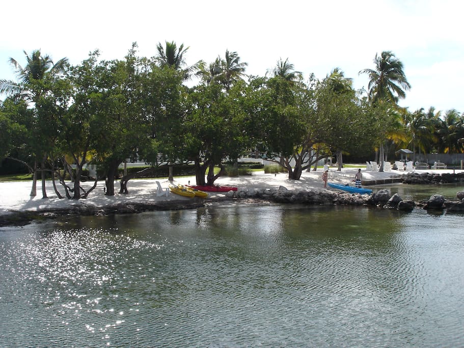White Sand Beach Area for Kayaks, Stand-Up Paddle Boards, Jet Skis and Swimming