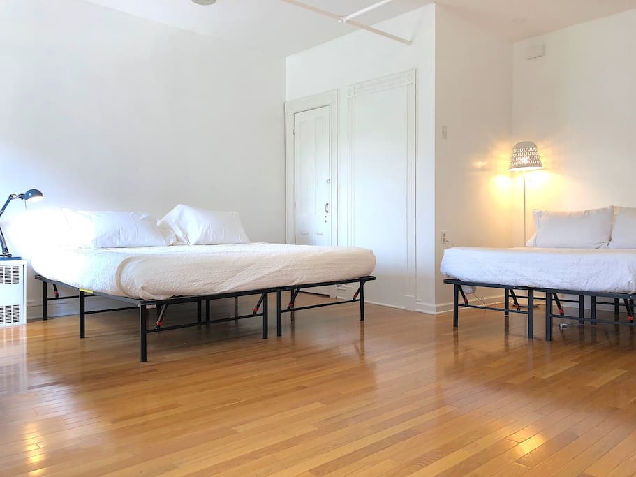 Two luxurious beds King and Full