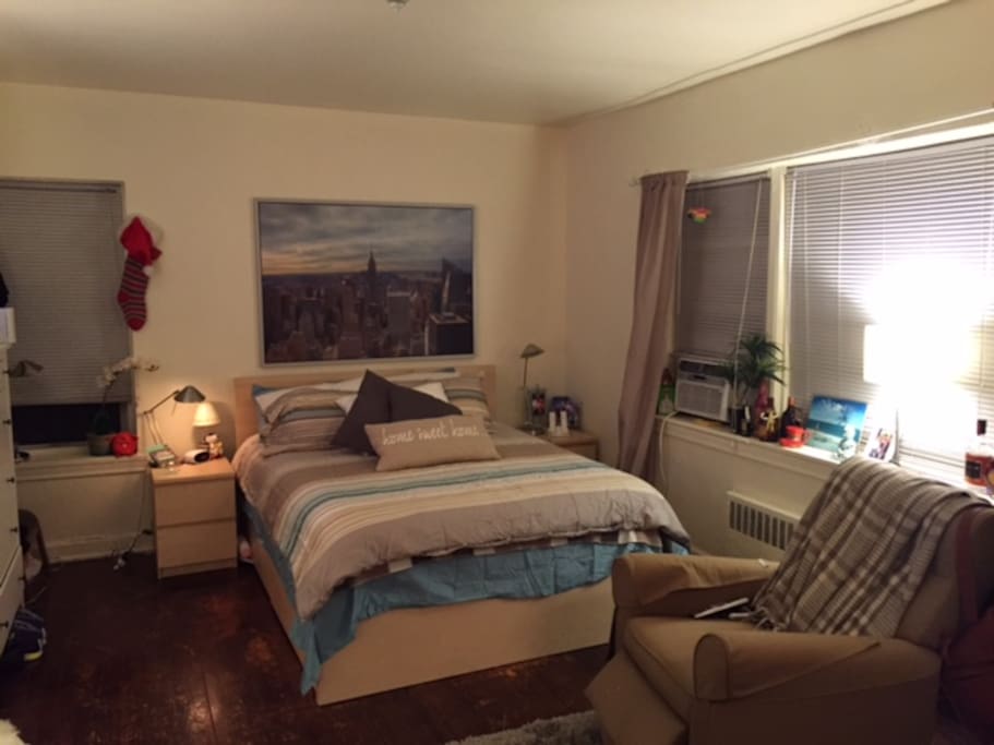 Comfortable bed for two adults!