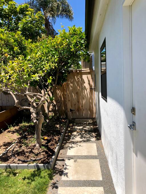 Private entrance into your Airbnb getaway!