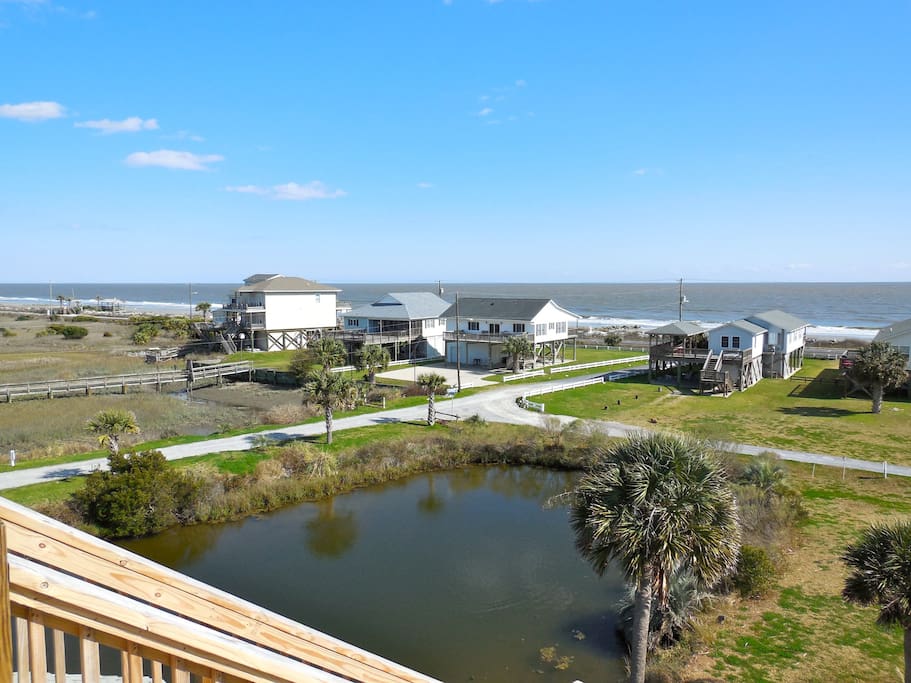 Ocean View from Rooftop Deck