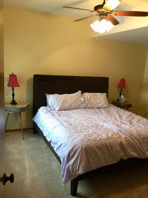 Bedroom #1 (king size bed) with lake view