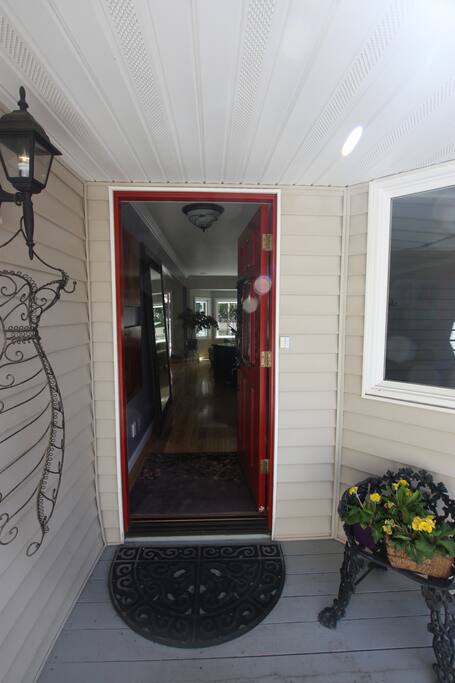 Front entrance - up 7 stairs.