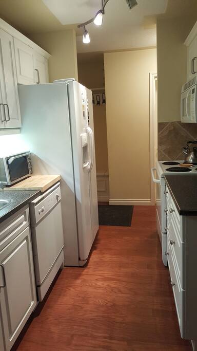 Bright Galley Kitchen