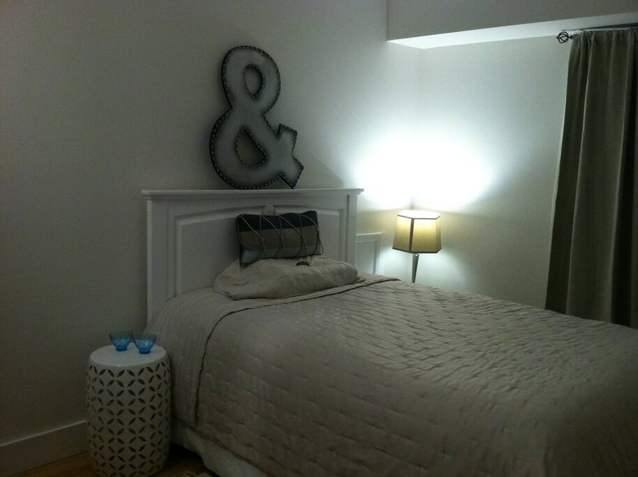 Serene sleep and comfy comfort bed.