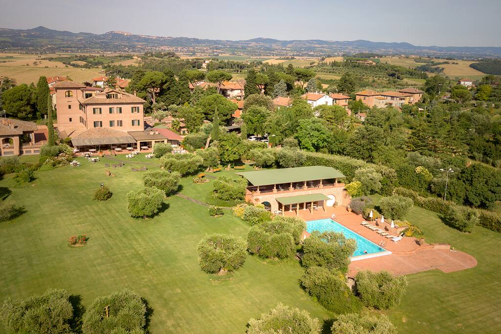 Arial view of the property