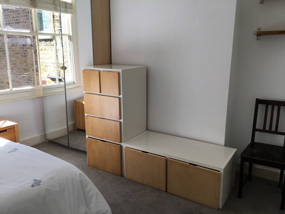 Private room with double bed.