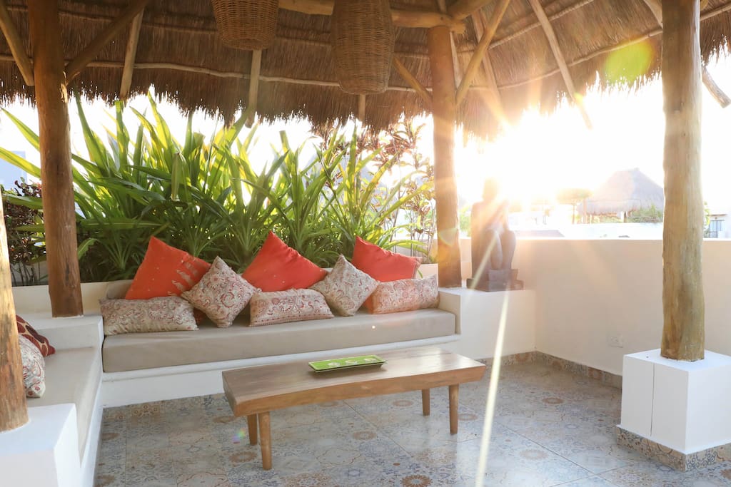 Kick Back and Soak Up the Sun on the Private Roof Top Patio