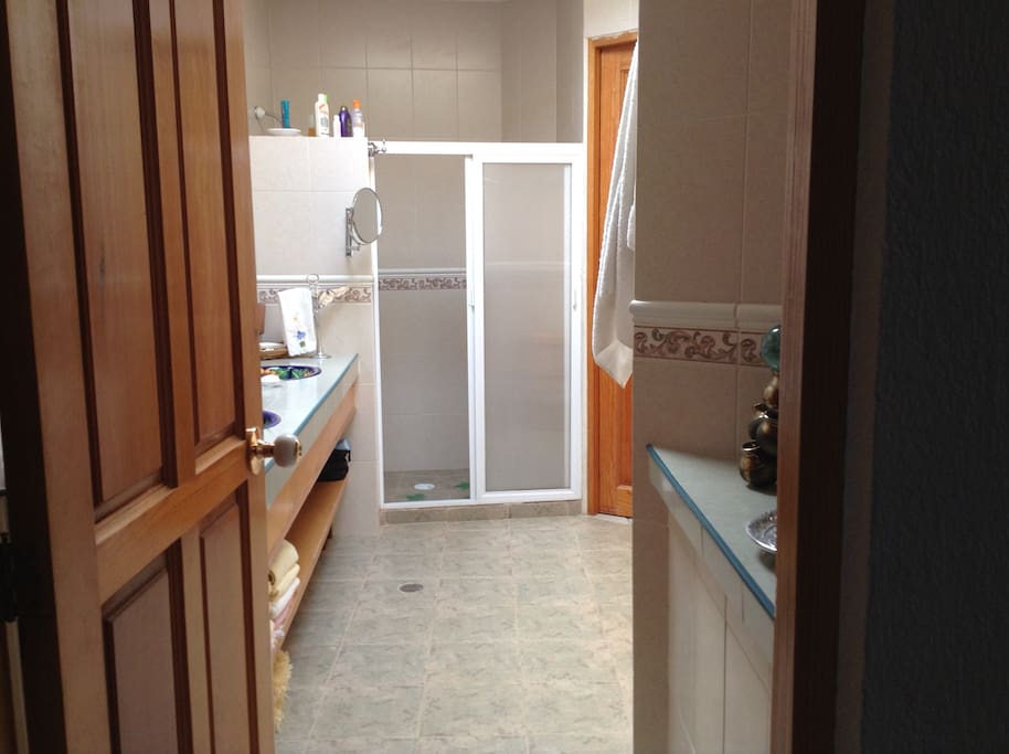 This bedroom shares a bathroom with listing Casa de la Abuela II