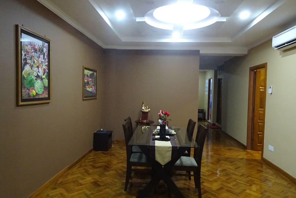 Cosy and warm dinning area