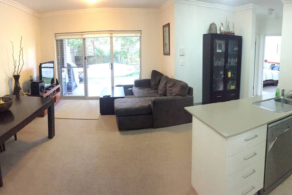 Open plan living area
