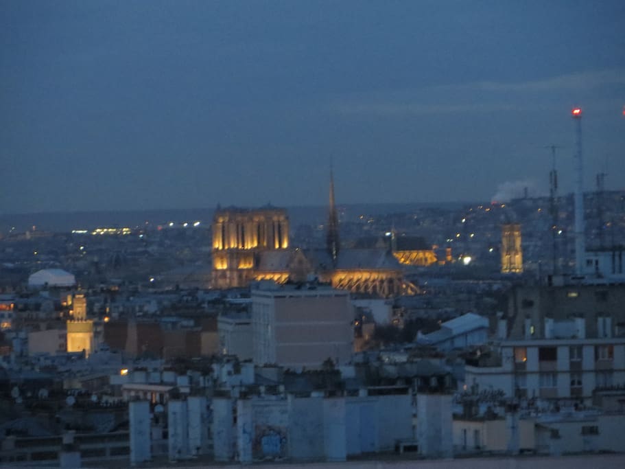 View of the towers of Notre Dame