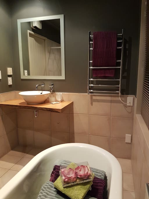 Your own private bathroom with underfloor heating (in the winter) and a separate toilet.