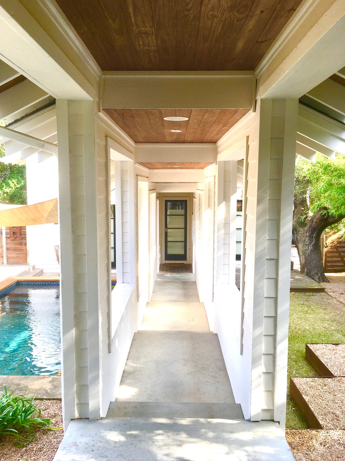 Enjoy Heated Waterfall Pool + Art at SOCO Gallery