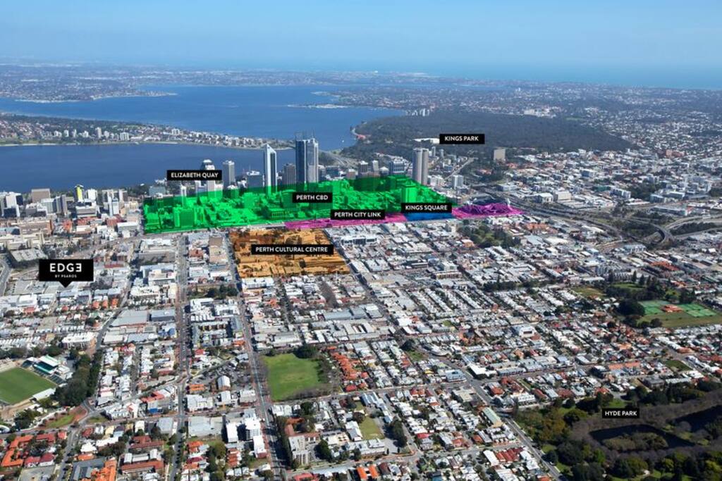 EDGE Apartments, on the Edge of the City action.