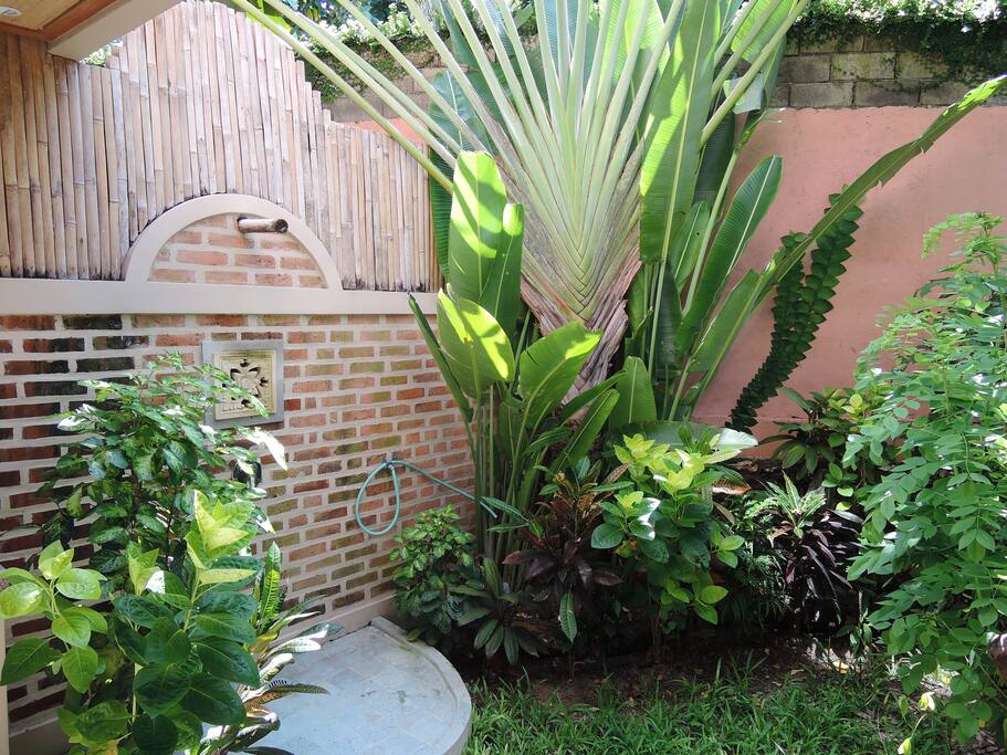 Open air shower