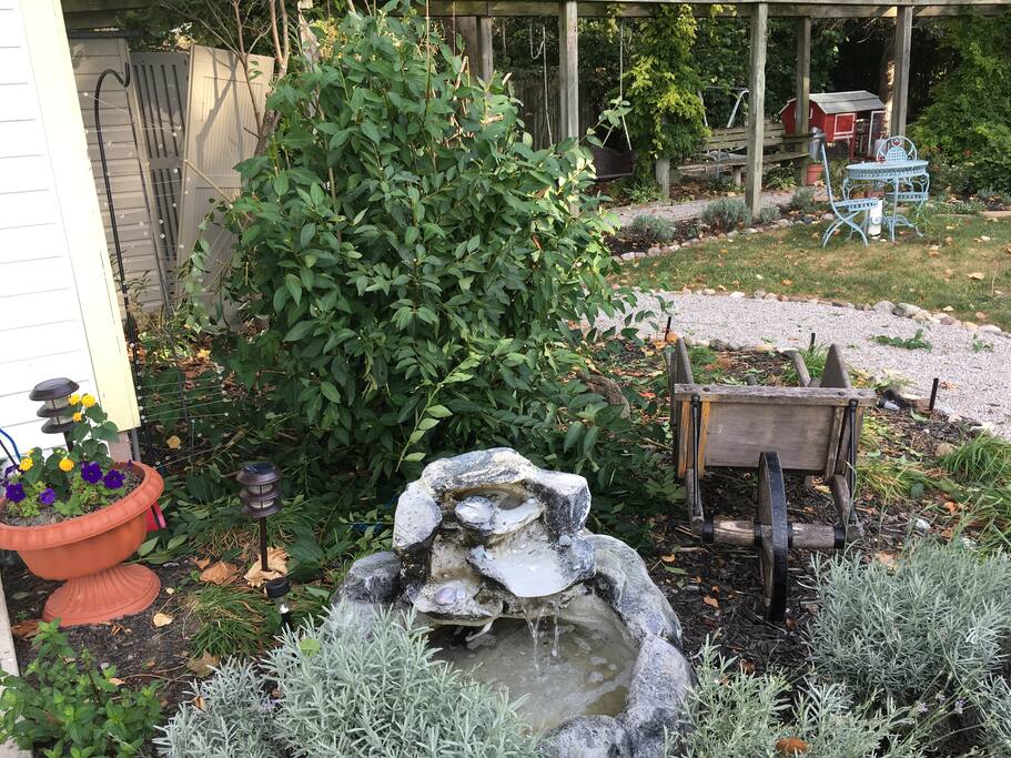 Outdoor spaces.