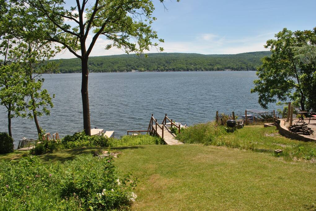 Lake view from below deck