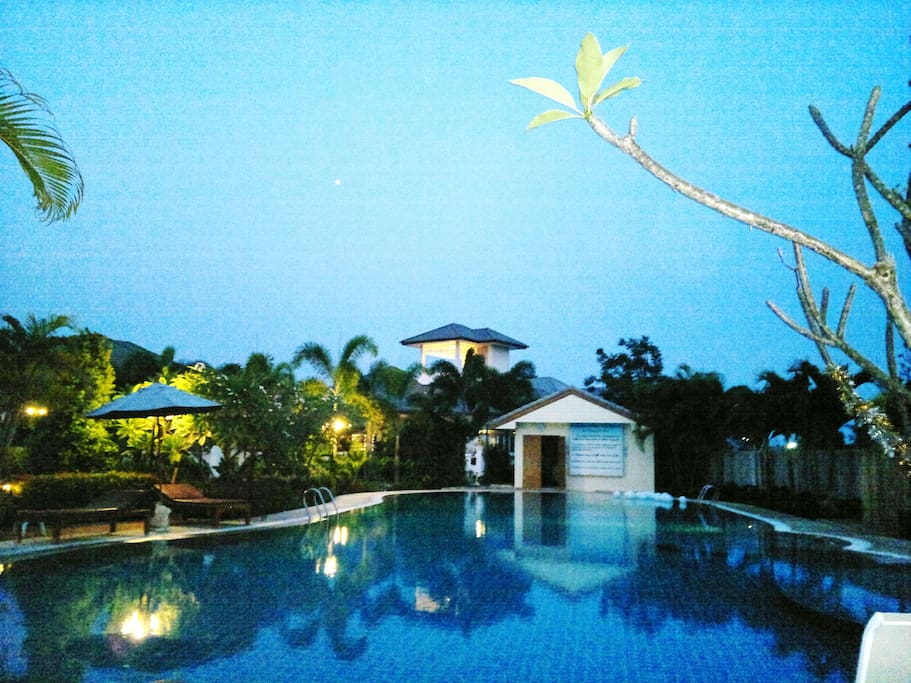 view from Club House to villa