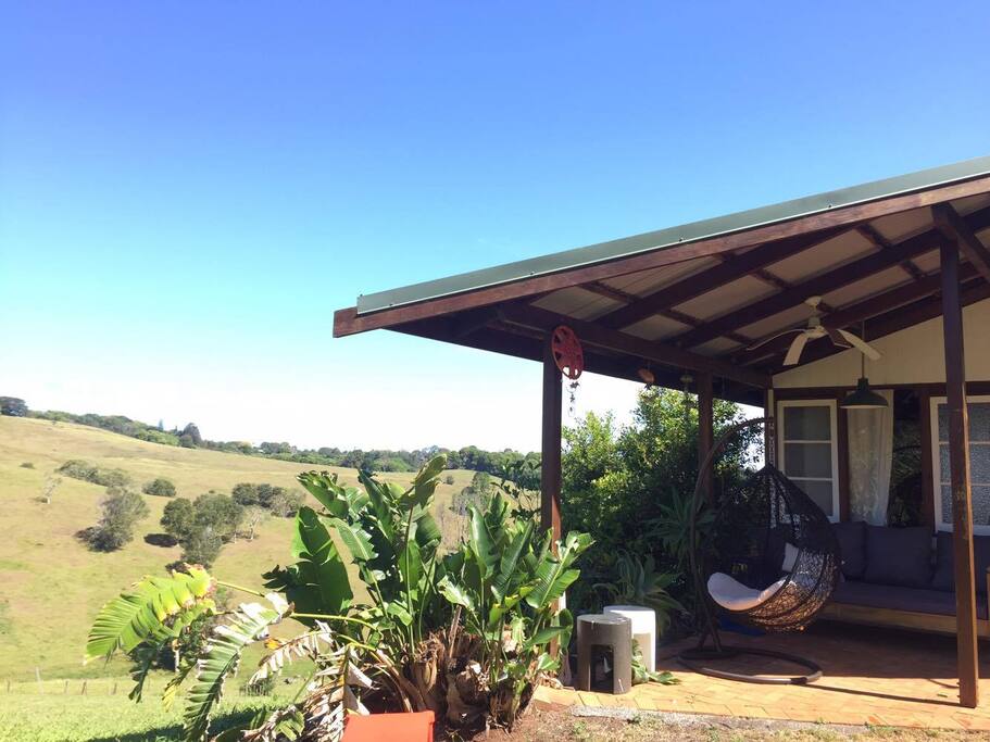 Sweeping vistas of the valley from a north facing patio