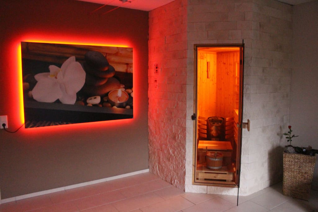 finnische Sauna mit Infrarotwärmekabine