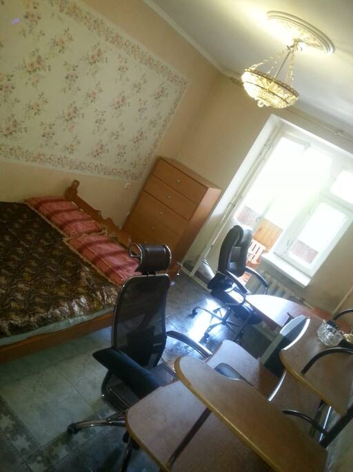 спальная комната bedroom and work