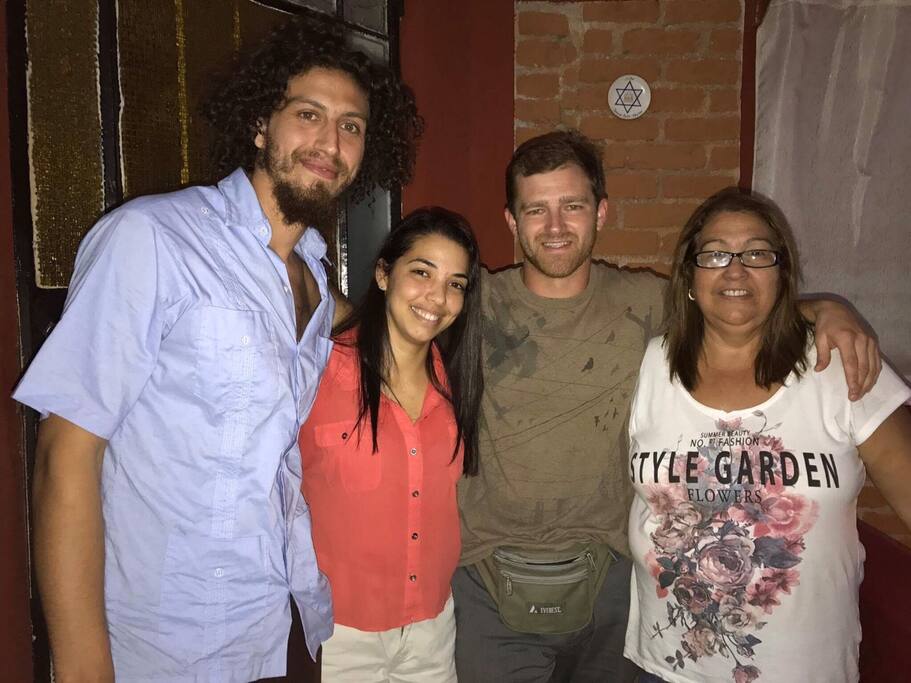 Amigos que nos visitaron desde California.