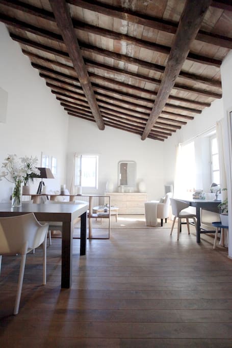 Salle à manger et salon spacieux et lumineux // Spacious and bright dining & living room
