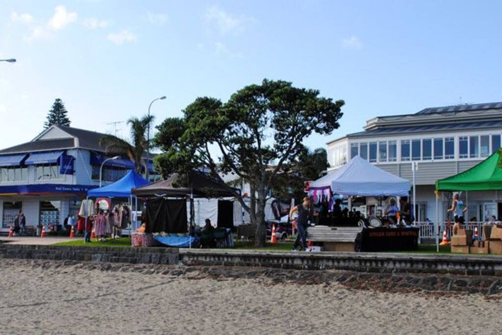 Market day St Heliers village
