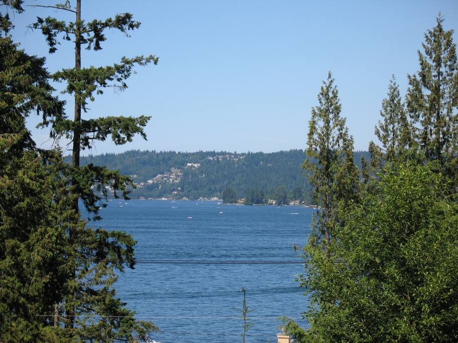 View of Lake Sammamish from every room.