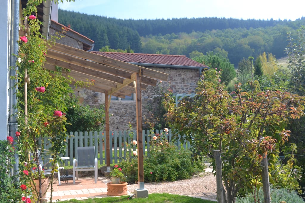 Sunny terrace outside