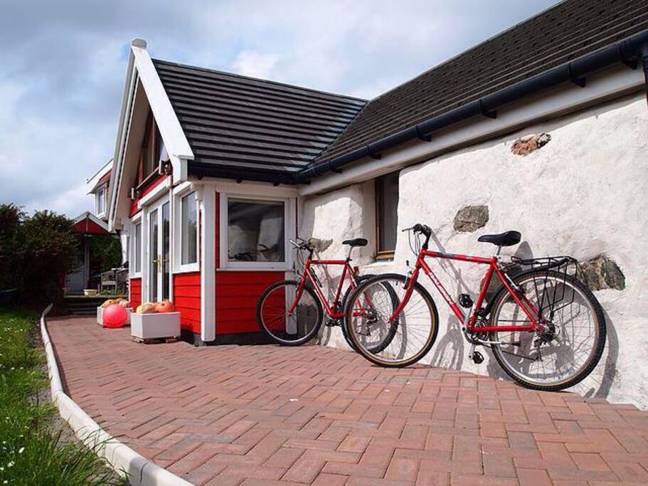 Bikes also available for use