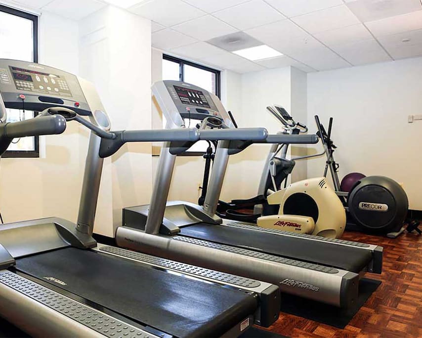 Gym for use during your stay is just down the hall.