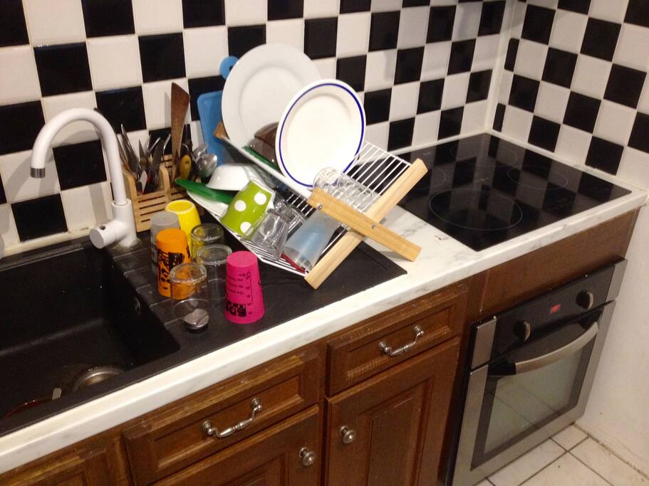 Cuisine avec plaques à inductions