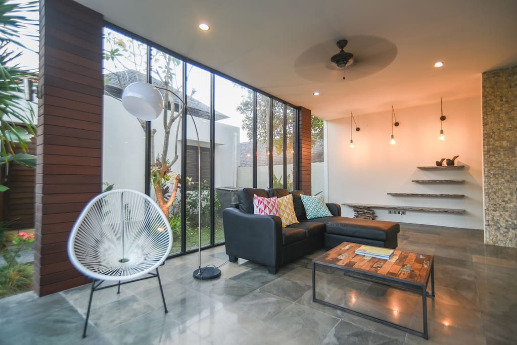 living and lounging area