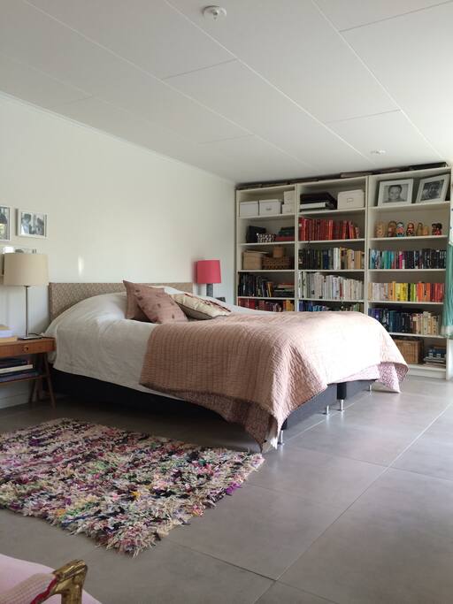 A spacious master bedroom.
